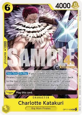 Charlotte Katakuri — The World's Strongest Warriors Release Event Cards