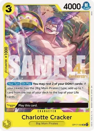 Charlotte Cracker — The World's Strongest Warriors Release Event Cards