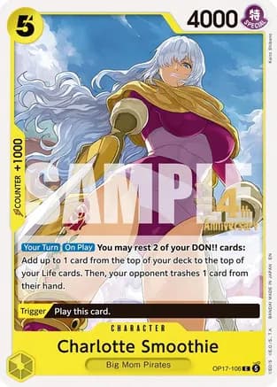 Charlotte Smoothie — The World's Strongest Warriors Release Event Cards