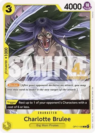Charlotte Brulee — The World's Strongest Warriors Release Event Cards
