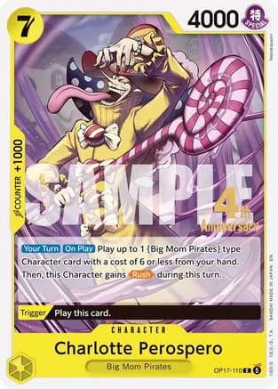 Charlotte Perospero — The World's Strongest Warriors Release Event Cards