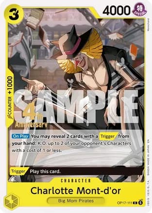 Charlotte Mont-d'or — The World's Strongest Warriors Release Event Cards