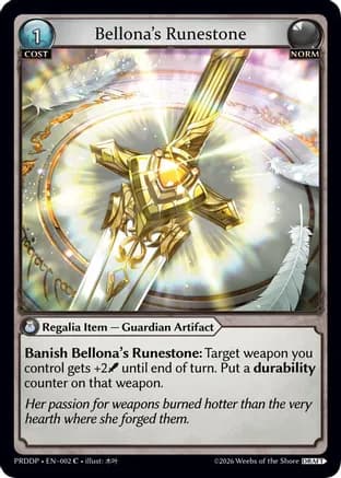 Bellona's Runestone — .asphodel/paradise Draft Pack