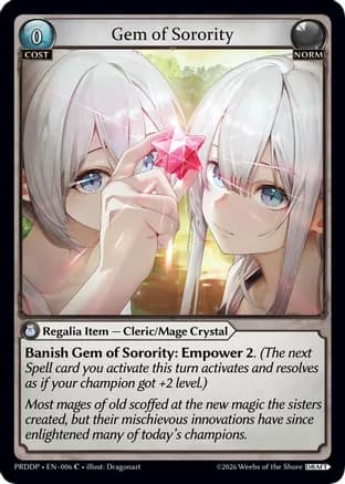 Gem of Sorority — .asphodel/paradise Draft Pack