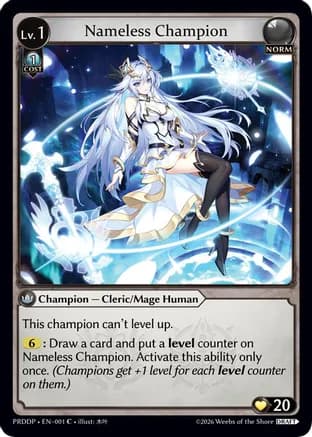 Nameless Champion (Cleric/Mage) — .asphodel/paradise Draft Pack