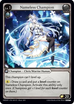 Nameless Champion (Cleric/Warrior) — .asphodel/paradise Draft Pack