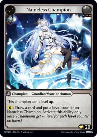 Nameless Champion (Guardian/Warrior) — .asphodel/paradise Draft Pack