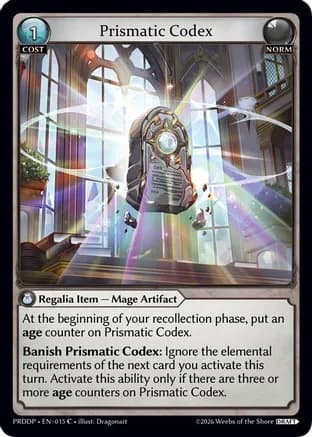 Prismatic Codex — .asphodel/paradise Draft Pack