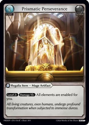 Prismatic Perseverance — .asphodel/paradise Draft Pack