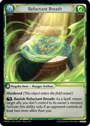 Reluctant Breath — .asphodel/paradise Draft Pack