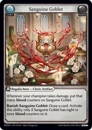 Sanguine Goblet — .asphodel/paradise Draft Pack