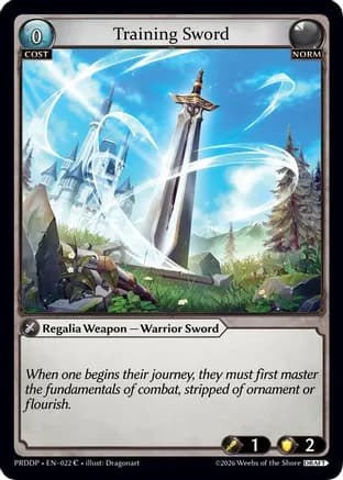 Training Sword — .asphodel/paradise Draft Pack