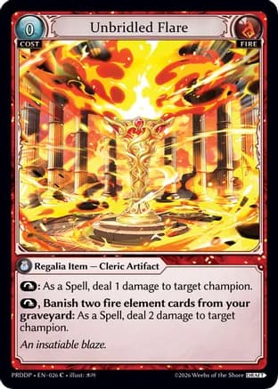 Unbridled Flare — .asphodel/paradise Draft Pack