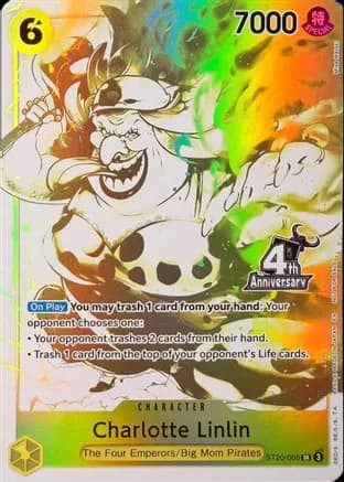 Charlotte Linlin (4th Anniversary Treasure Campaign Pack) — One Piece Promotion Cards