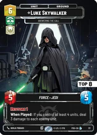Luke Skywalker - Answering the Call (Top 8) — Sector and Regional Promos: Season 2
