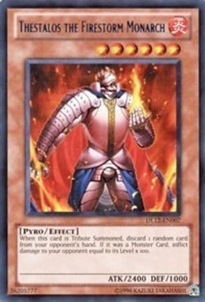 Thestalos the Firestorm Monarch (Red) — Duelist League Promo