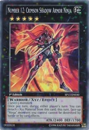 Number 12: Crimson Shadow Armor Ninja (Starfoil) — Yu-Gi-Oh! card