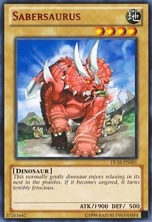Sabersaurus (Red) — Duelist League Promo