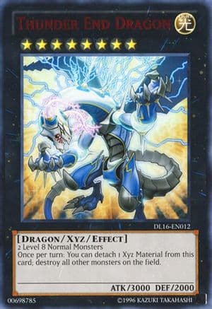 Thunder End Dragon (Red) — Duelist League Promo