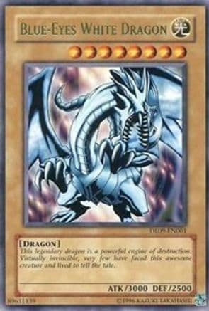 Blue-Eyes White Dragon (Green) — Duelist League Promo
