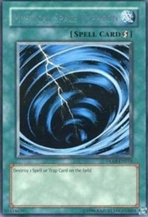 Mystical Space Typhoon (Silver) — Duelist League Promo