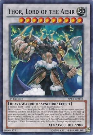 Thor, Lord of the Aesir (Starfoil) — Star Pack 2014 Yu-Gi-Oh! card by KAZUKI TAKAHASHI