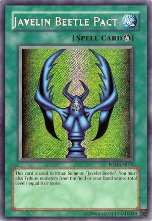 Javelin Beetle Pact (Secret Rare) — Premium Pack 1 Yu-Gi-Oh! card by KAZUKI TAKAHASHI