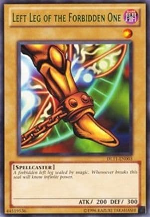 Left Leg of the Forbidden One (Green) — Duelist League Promo