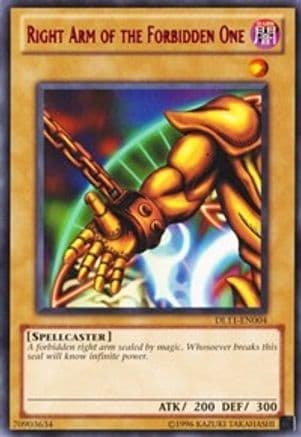 Right Arm of the Forbidden One (Red) — Duelist League Promo