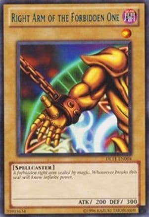 Right Arm of the Forbidden One (Blue) — Duelist League Promo