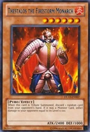 Thestalos the Firestorm Monarch (Blue) — Duelist League Promo