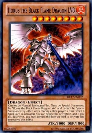Horus the Black Flame Dragon LV8 (Purple) — Duelist League Promo