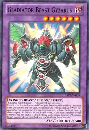 Gladiator Beast Gyzarus (Starfoil) — Battle Pack Tournament Prize Cards