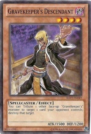 Gravekeeper's Descendant (Starfoil) — Battle Pack Tournament Prize Cards Yu-Gi-Oh! card by KAZUKI TAKAHASHI