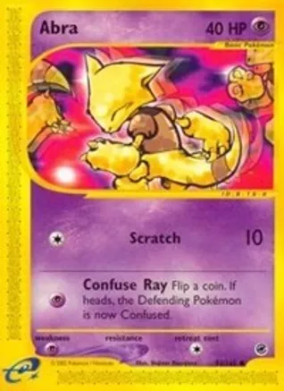 Abra — Expedition Pokémon TCG card by Hajime Kusajima