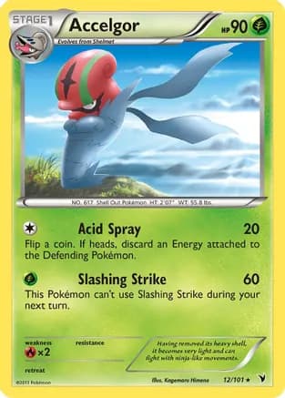Accelgor — Noble Victories Pokémon TCG card by Kagemaru Himeno