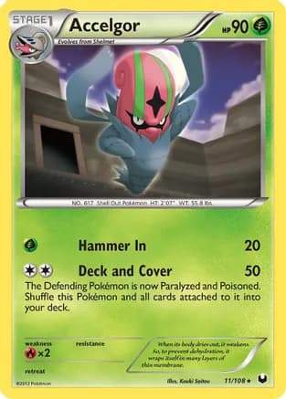 Accelgor — Dark Explorers Pokémon TCG card by Kouki Saitou