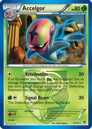 Accelgor (Team Plasma) — Plasma Blast Pokémon TCG card by Aya Kusago