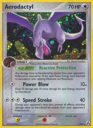 Aerodactyl — Legend Maker Pokémon TCG card by Hajime Kusajima