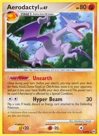 Aerodactyl — Arceus Pokémon TCG card by Masakazu Fukuda