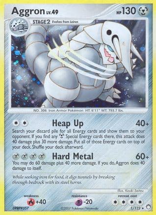 Aggron — Mysterious Treasures Pokémon TCG card by Kagemaru Himeno