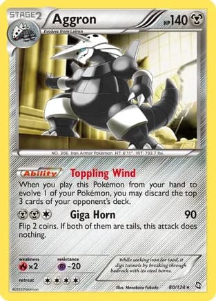 Aggron — Dragons Exalted Pokémon TCG card by Masakazu Fukuda
