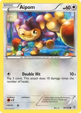 Aipom — Dragons Exalted Pokémon TCG card by sui
