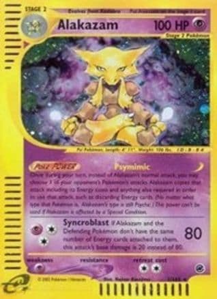 Alakazam (1) — Expedition Pokémon TCG card by Ken Sugimori