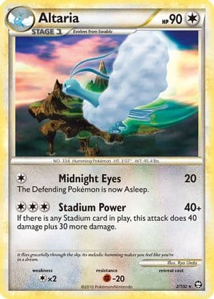 Altaria — Triumphant Pokémon TCG card by Ryo Ueda