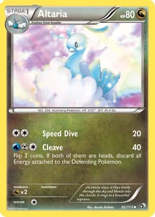 Altaria — Legendary Treasures Pokémon TCG card by Atsuko Nishida