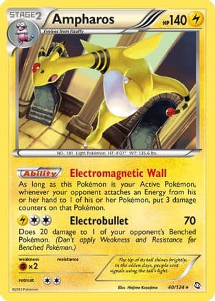 Ampharos — Dragons Exalted Pokémon TCG card by Kanako Eo
