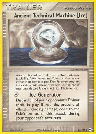 Ancient Technical Machine [Ice] — EX Hidden Legends Pokémon TCG card by Mitsuhiro Arita