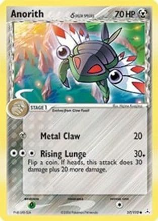 Anorith (Delta Species) — Holon Phantoms Pokémon TCG card by Hajime Kusajima