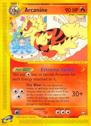 Arcanine — Aquapolis